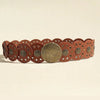 Round Shape PU Leather Belt - Lustreve