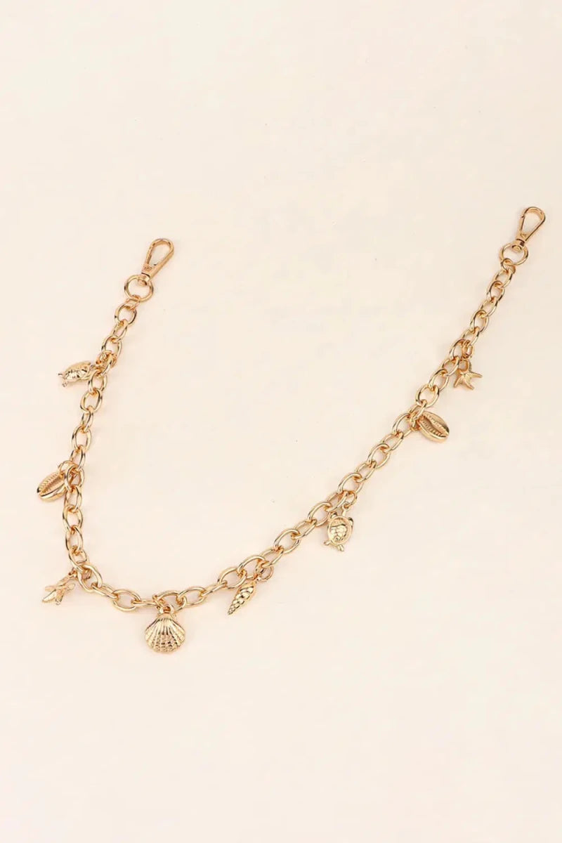 Sea Element Charm Iron Chain Belt - Lustreve