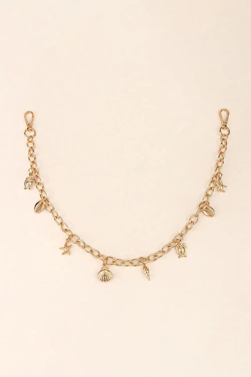 Sea Element Charm Iron Chain Belt - Lustreve