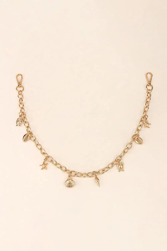 Sea Element Charm Iron Chain Belt - Lustreve