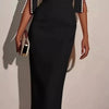 She Means Business Pearl - Detail Midi Dress - Lustreve