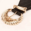 Shell Alloy Buckle Elastic Belt - Lustreve