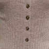 Simple Saturday Button - Front Bodycon Sweater Dress - Lustreve