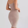 Simple Saturday Button - Front Bodycon Sweater Dress - Lustreve