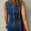 Simple Saturday Sienna Denim Curve Mini Dress - Lustreve