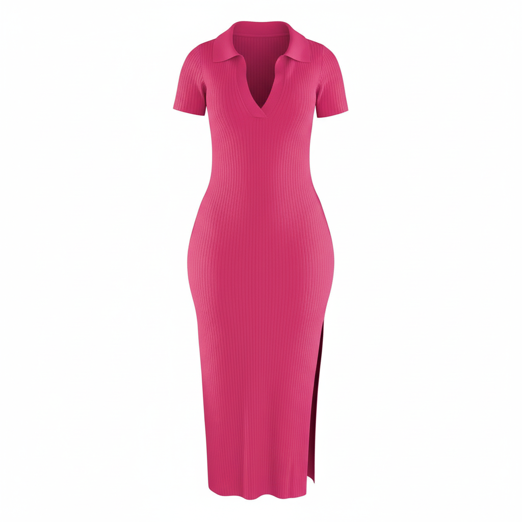 Robe moulante chic à rayures Sorbae