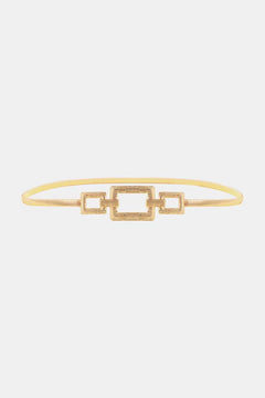 Square Shape Zinc Alloy Buckle Iron Belt