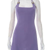 Sugar Rush Lola Beaded Halter Skater Mini Dress - Lustreve