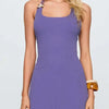 Sugar Rush Lola Beaded Halter Skater Mini Dress - Lustreve