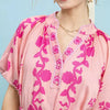 Sunlit Stroll Floral Tie - Waist Mini Dress – Pink - Lustreve
