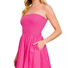 Sun’s Out, So Am I Smocked Tube Mini Dress - Lustreve