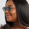 TAC Polarization Lens Aviator Sunglasses - Lustreve