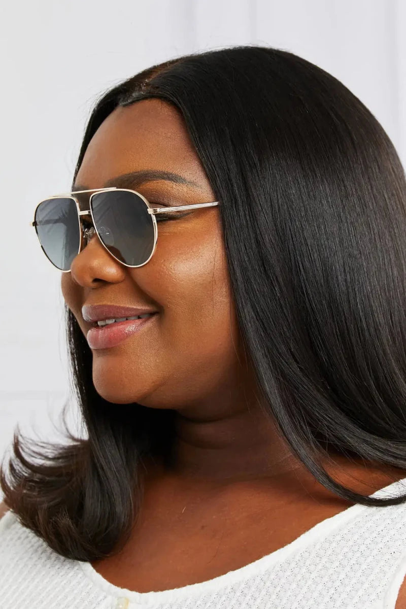 TAC Polarization Lens Aviator Sunglasses - Lustreve