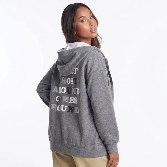 Otherworldly Wanderer Layer Mineral Wash Oversize Hoodie