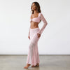 Beachside Muse Openwork Tie-Back Two-Piece Set