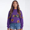 Haunted Glitter Groove Halloween Sweatshirt