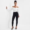 High Standards Off-Shoulder Long Sleeve Bodysuit