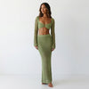 Beachside Muse Openwork Tie-Back Two-Piece Set