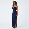 Elior Allure Ruched Strap Maxi Dress