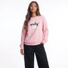 Boo Babe Fleece Reversible Casual Sweatshirt - Dusty Pink