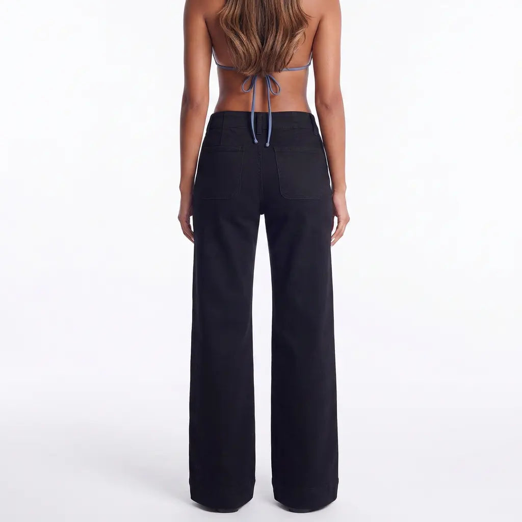 Stay In Your Lane High Waist Flared Jeans
