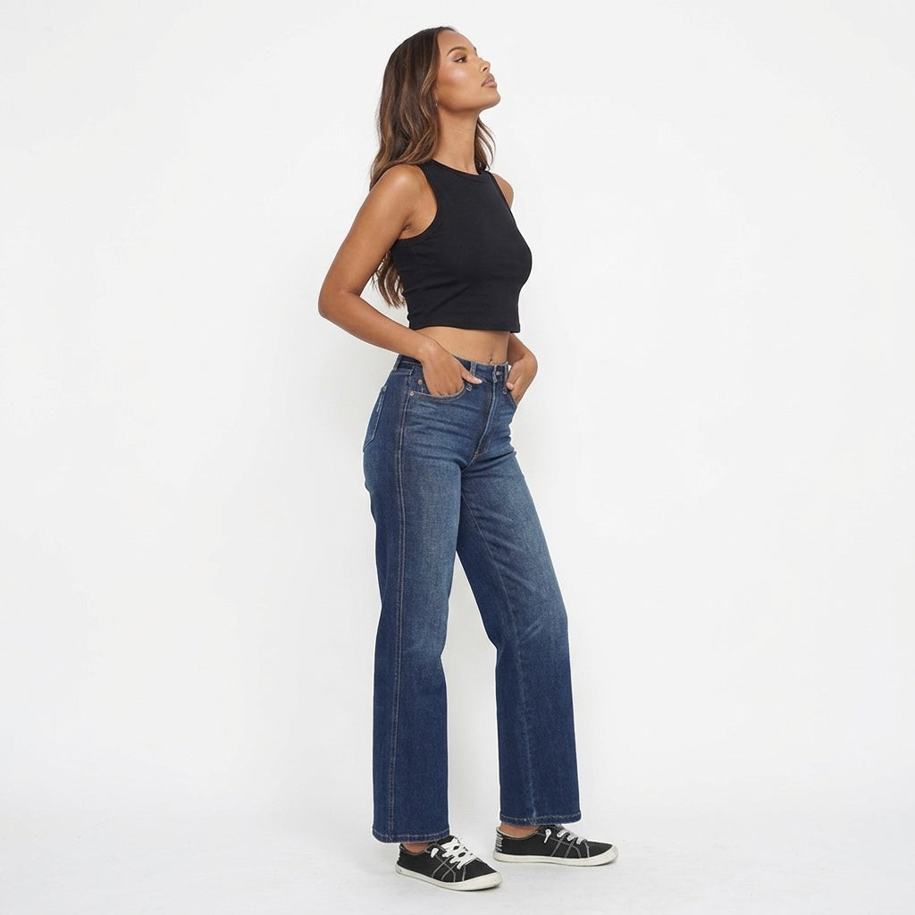 Smooth Move Wide-Leg Tummy-Control Jeans