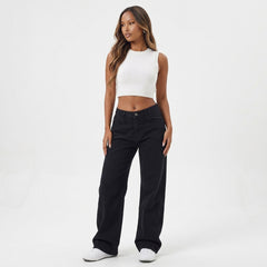Bowline Black Wide-Leg Pants