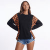 Killer Smiles Plaid Pumpkin Long Sleeve Top