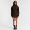 Cocoa Season Turtleneck Sweater Mini Dress
