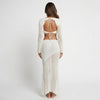 Beachside Muse Openwork Tie-Back Two-Piece Set