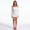 Cloudline Off-Shoulder Textured Mini Dress
