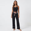 Contrast Trim Cropped Cami and Pants Loungewear Set