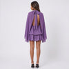 A Little Extra High Neck Ruffled Mini Dress
