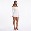 Cloudline Off-Shoulder Textured Mini Dress
