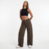 Feline Instinct Leopard Wide-Leg Pants