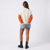 Harvest Palette Open-Front Colorblock Cardigan