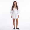 Sunday Stroll Ruched Collared Mini Dress