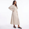 Slow Sunday Tie-Waist Striped Maxi Dress