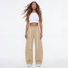 Harbor Hour Rope-Waist Wide-Leg Pants