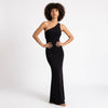 One Side Story Twist-Back Maxi Dress