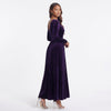 Velvet Square Neck Long Sleeve Dress