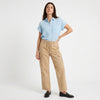 Weekend Away Rolled Sleeve Button-up Top