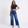 High-Waisted Wide Leg Jeans