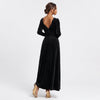 Velvet Square Neck Long Sleeve Dress