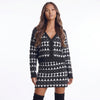 Diamond District Argyle Button-Front Cardigan Skirt Set