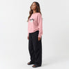 Boo Babe Fleece Reversible Casual Sweatshirt - Dusty Pink