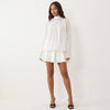 A Little Extra High Neck Ruffled Mini Dress