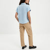Weekend Away Rolled Sleeve Button-up Top