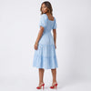 Robe évasée à volants Sky