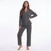 Collared Neck Loungewear Set with Pocket